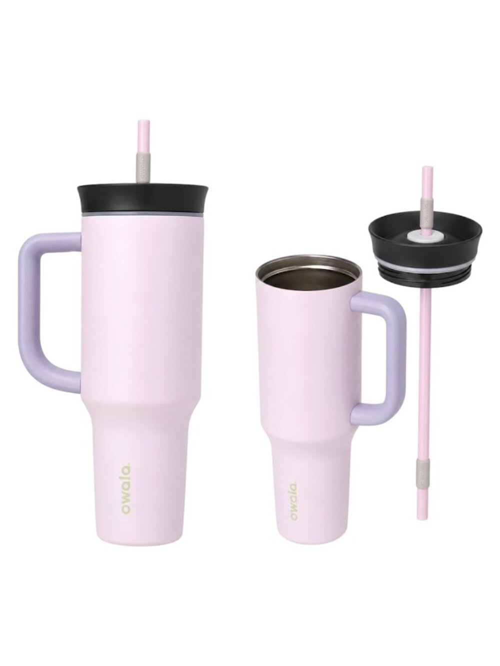 Owala Bunny Hop 40oz Stainless Steel Travel Tumbler Pink Purple Rare